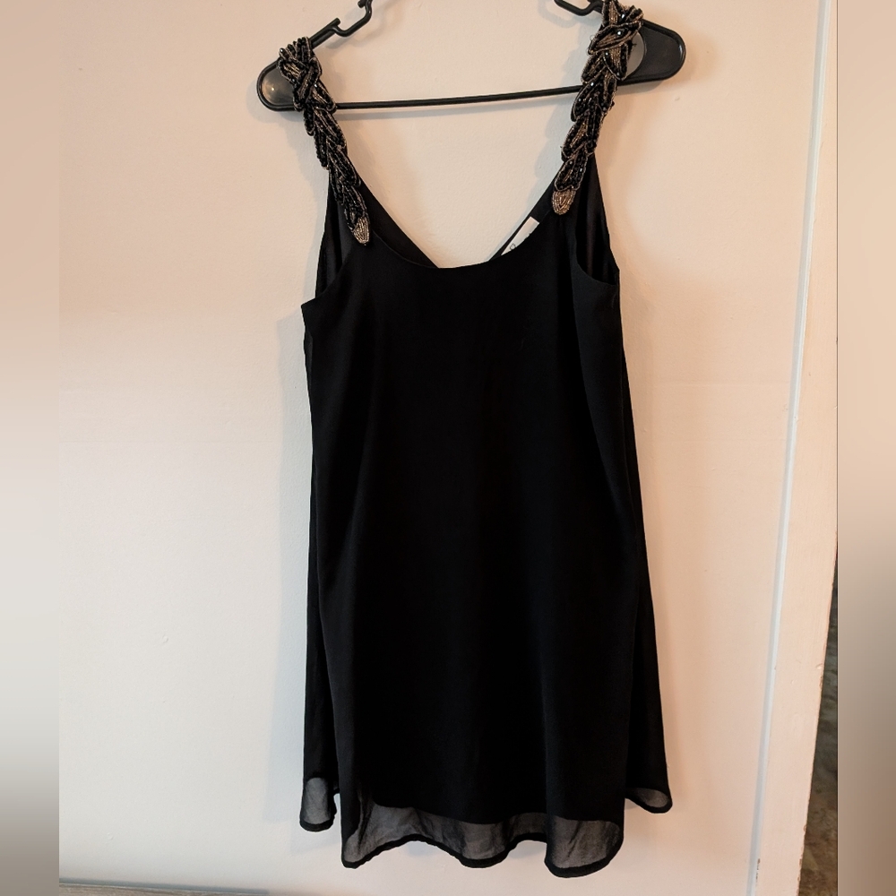 Oh My Love Women's Black‎ Sequin Straps  Mini Dress